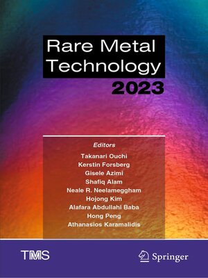 cover image of Rare Metal Technology 2023